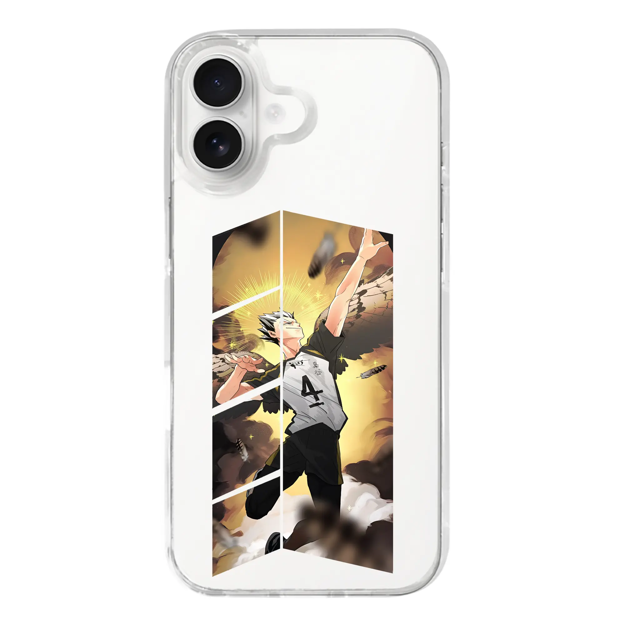 ハイキュー!! グッズ,木兎光太郎 - iPhone 17シリーズ 透明スマホケース – 薄型・耐衝撃・精密フィット保護カバー